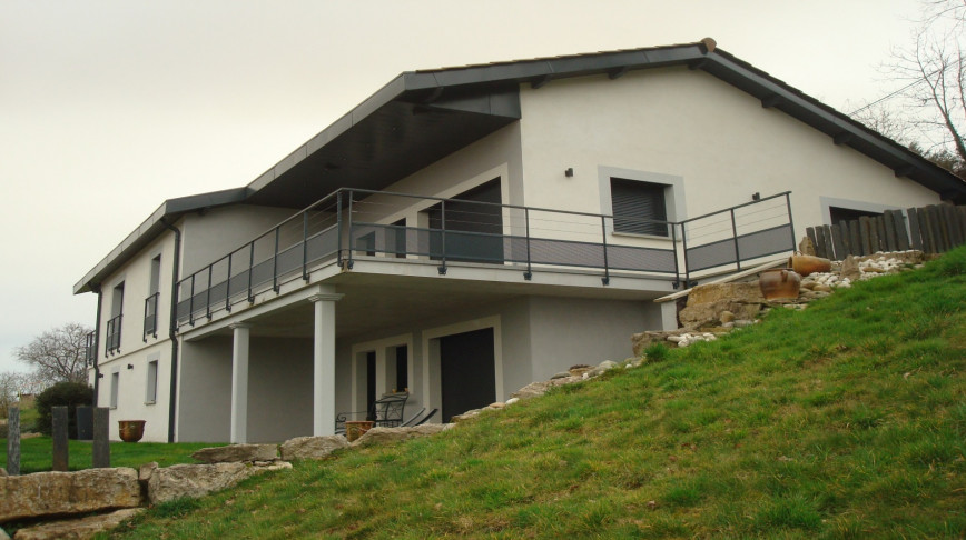 Réalisation d’enduit sur une maison à Chatillon-sur-Chalaronne - 01400