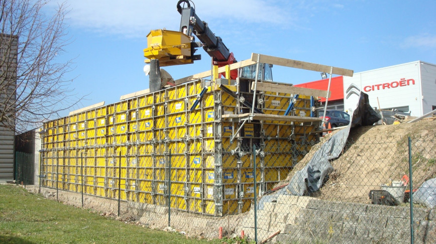 Réalisation d’un mur de soutènement à Belleville-en-Beaujolais - 69220