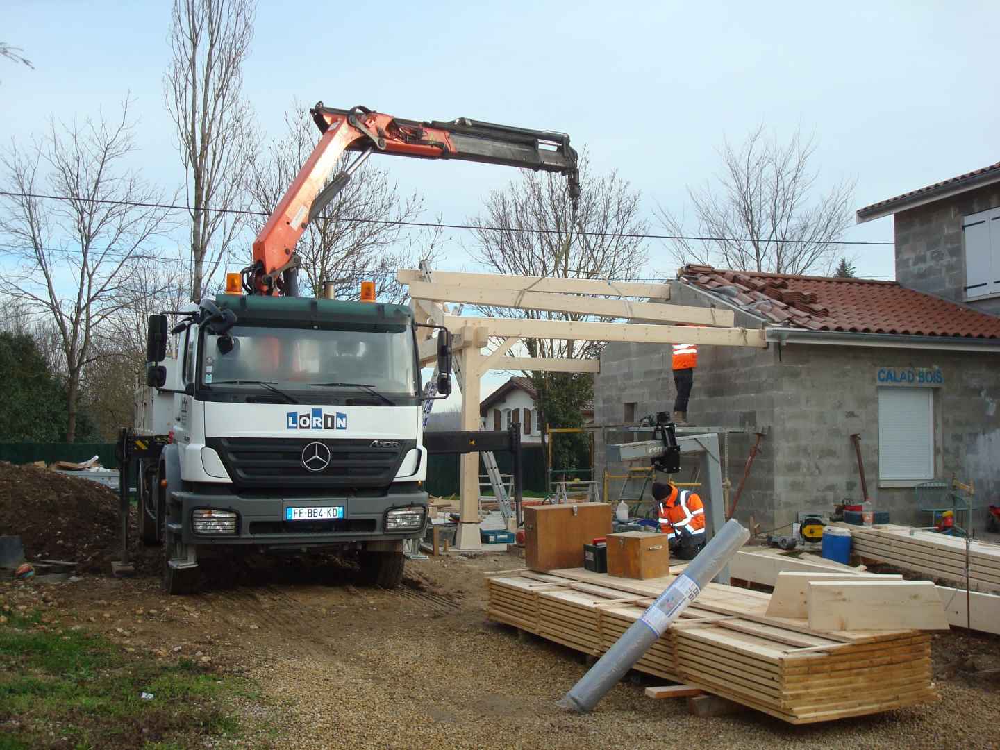 Réalisation d’un carport à Chaneins - 01990