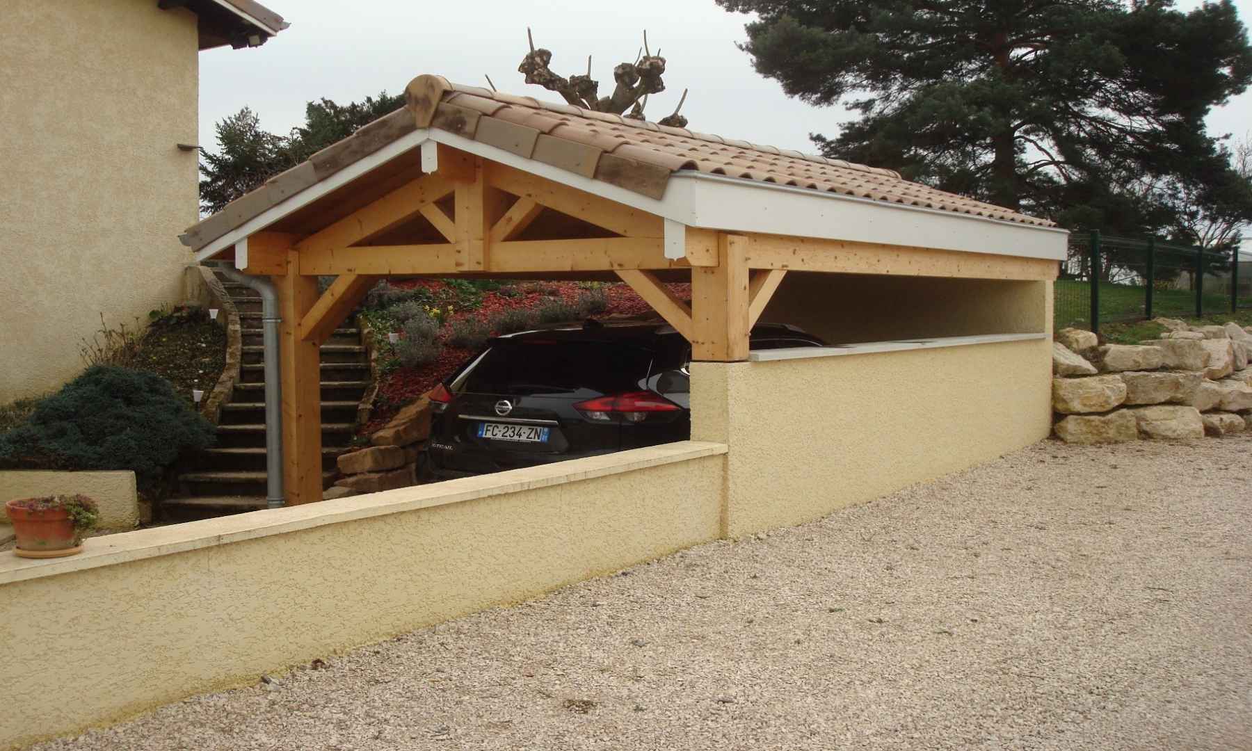 Réalisation d’un carport à Mogneneins - 01140